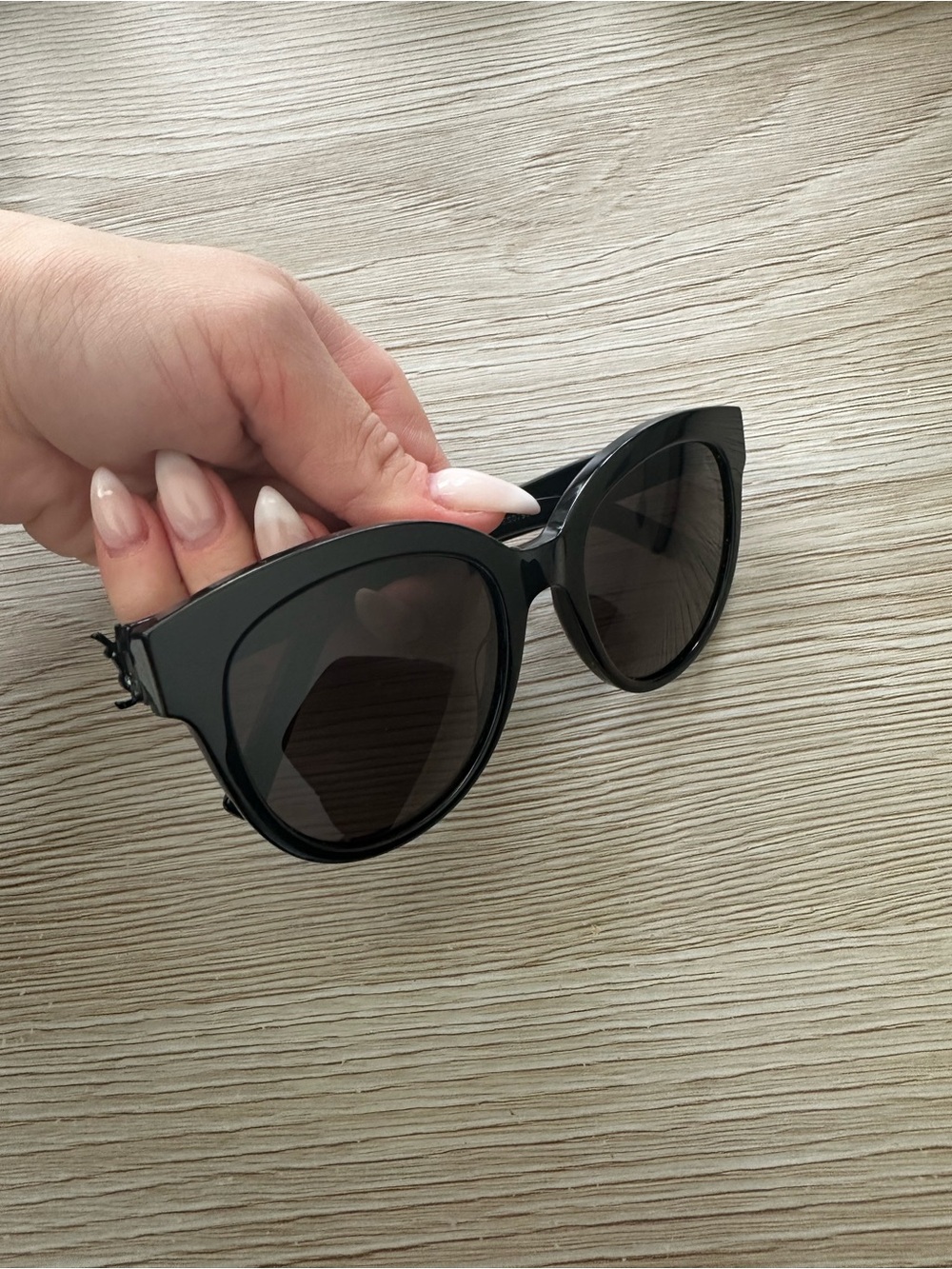 Yves Saint Laurent Black Cat-Eye Sunglasses - Picture 5 of 11